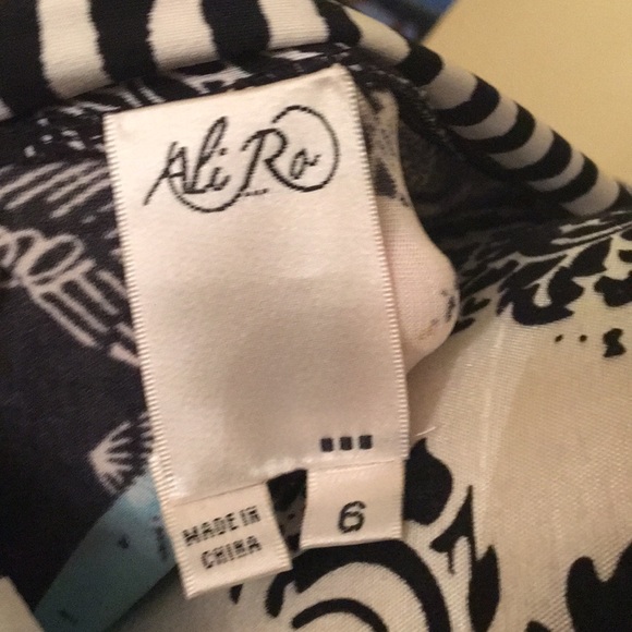 Ali Ro Printed Shift Dress 3/4 Sleeve New W/O Tag - Picture 8 of 8